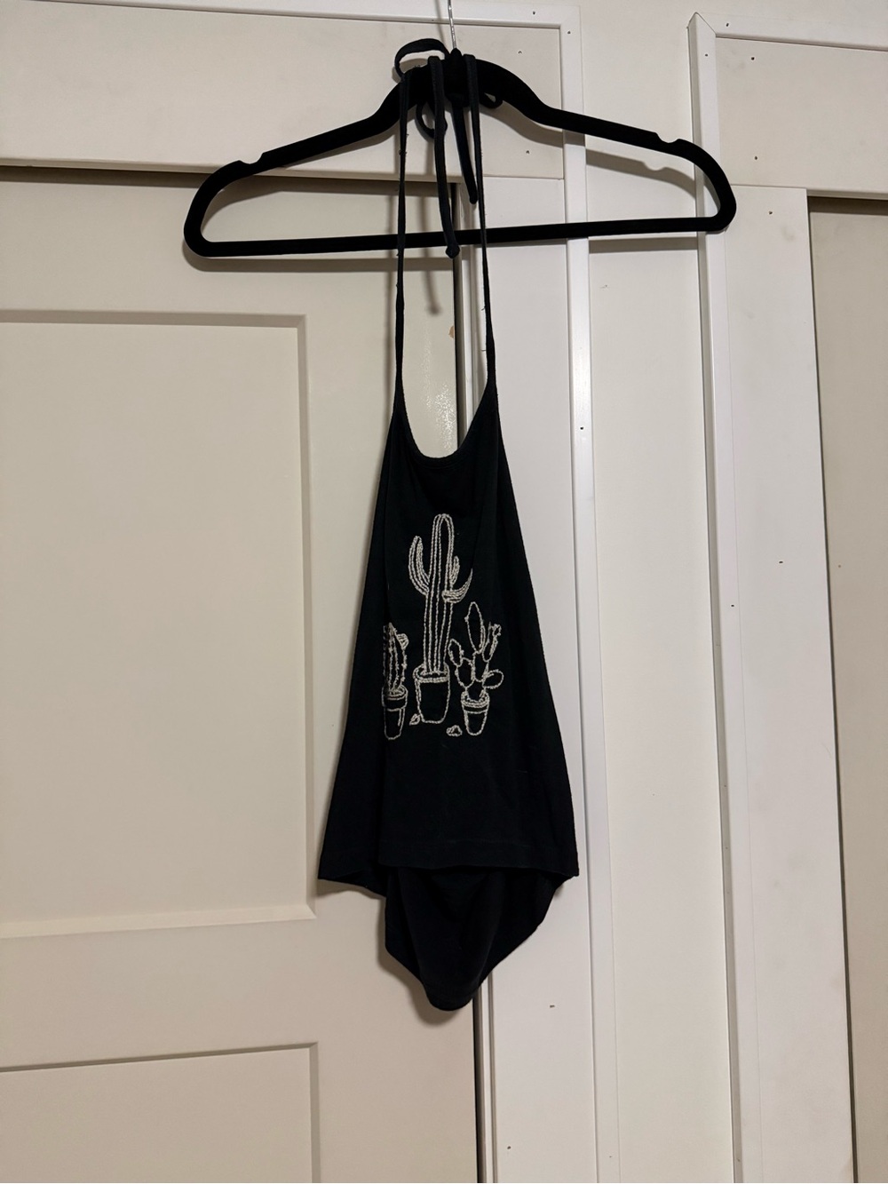 Brandy Melville Black Cactus  Halter Top